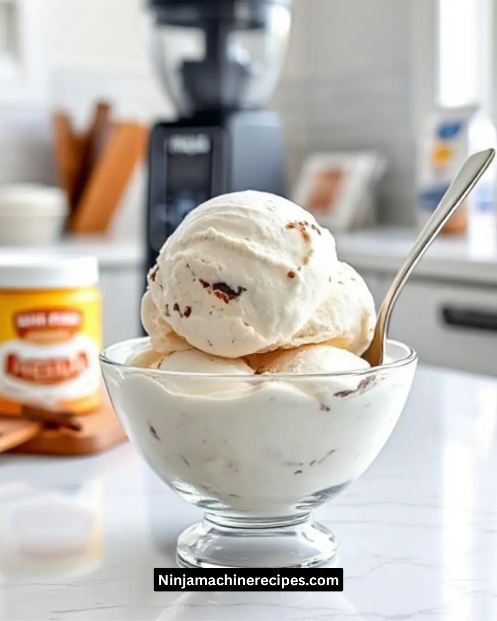 Ninja Creami protein ice cream with pudding mix