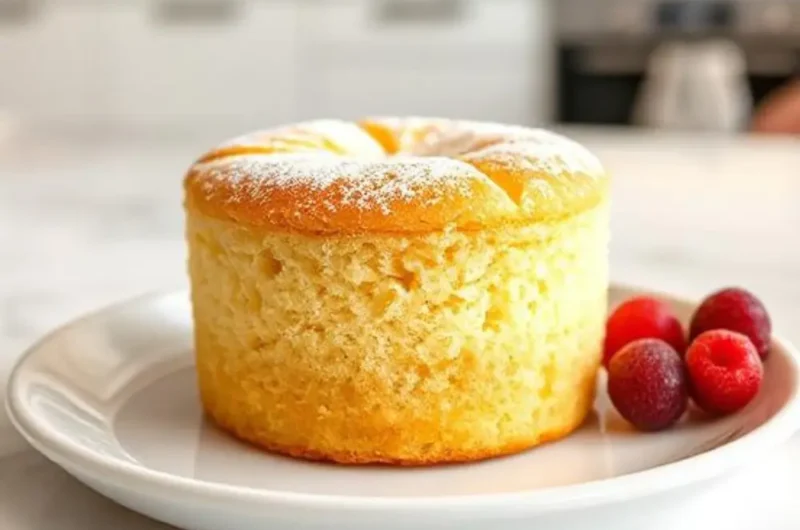 Mini Vanilla Cake Recipe for One