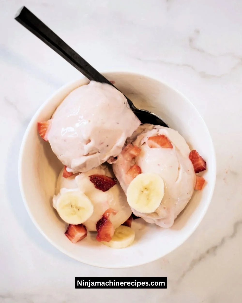 Ninja Creami Strawberry Banana Protein Ice Cream