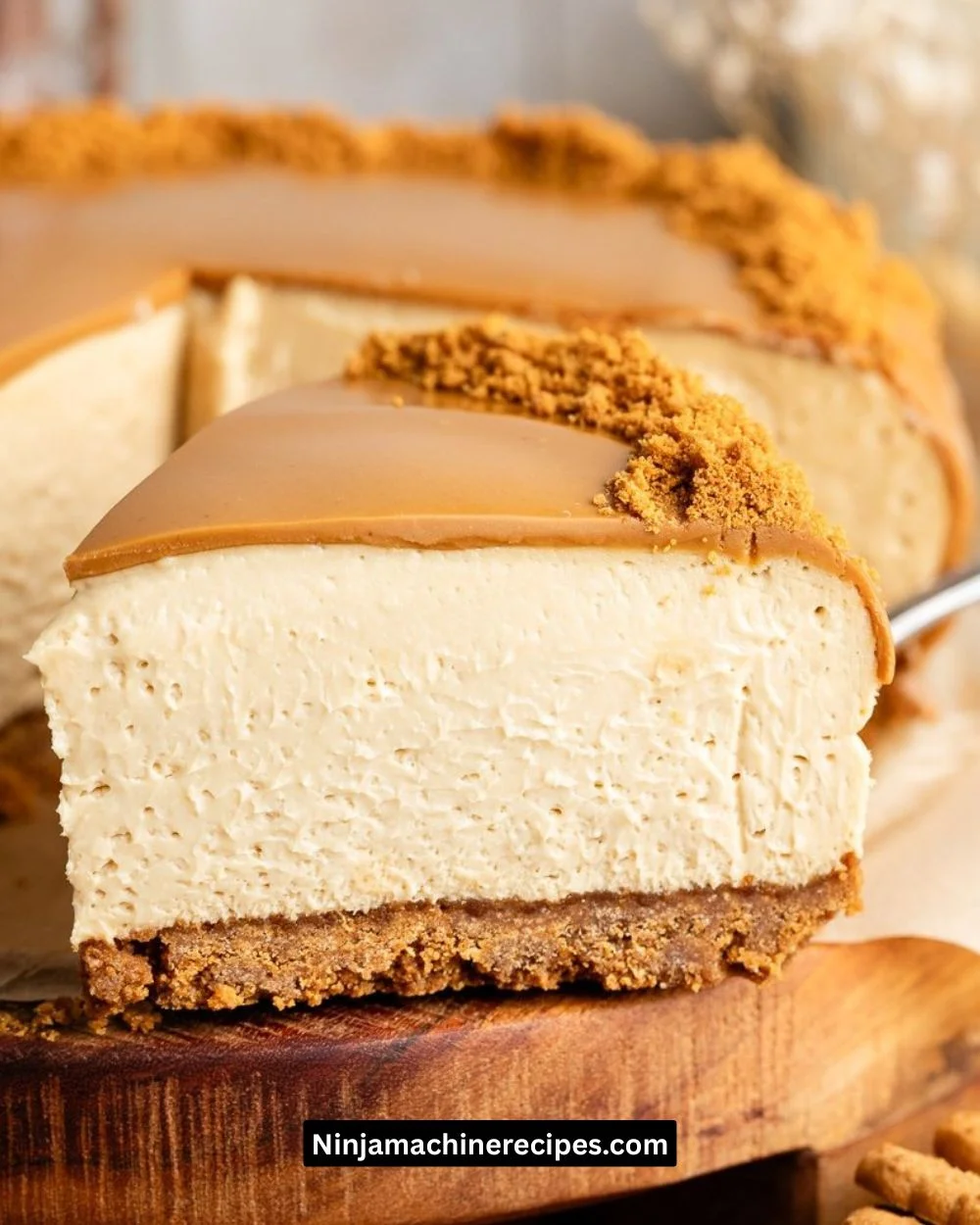 No Bake Lotus Biscoff Cheesecake