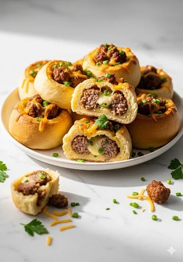 Savory breakfast rolls filled with delicious ingredients for a perfect morning meal.