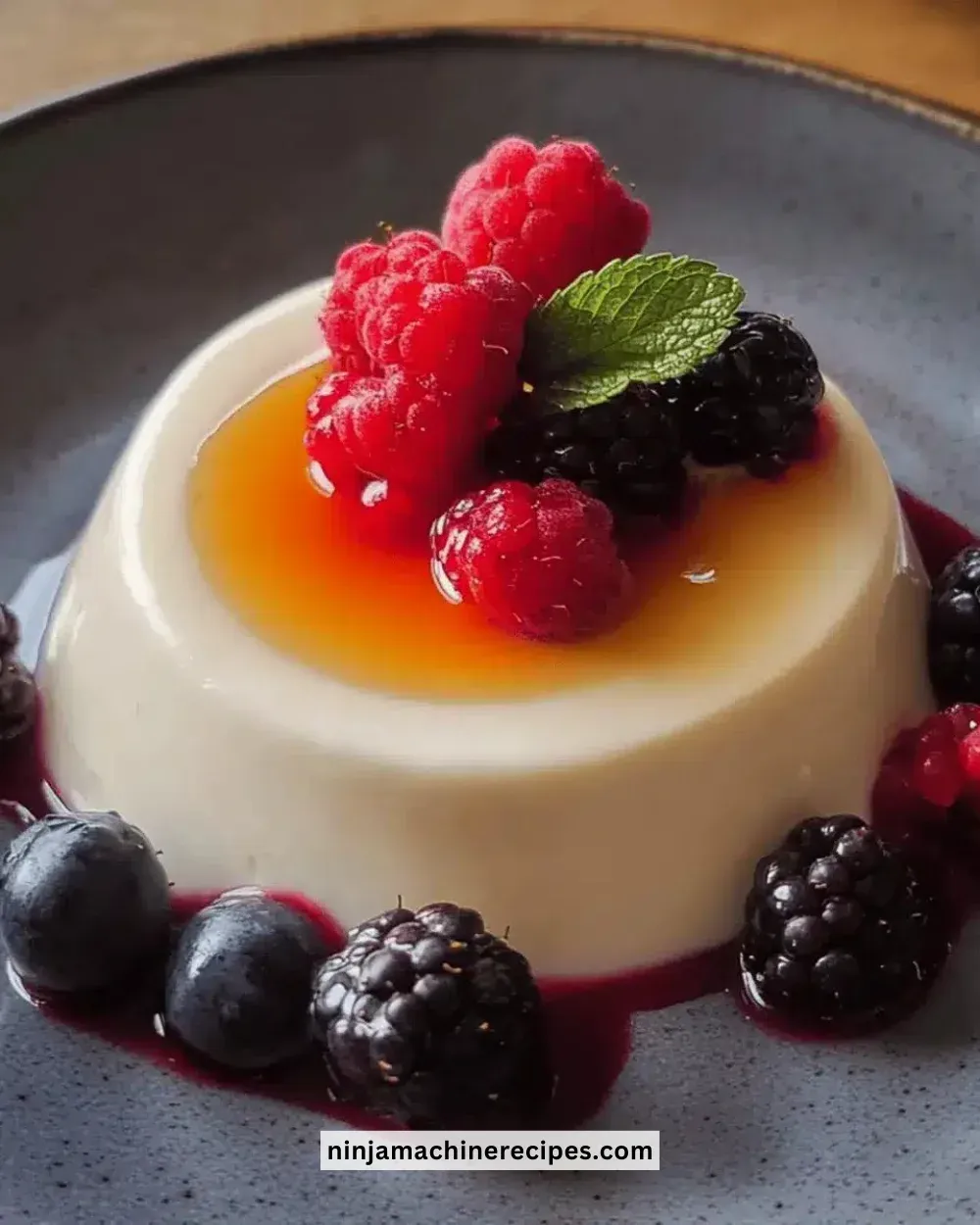 Easy Vanilla Panna Cotta with Berries