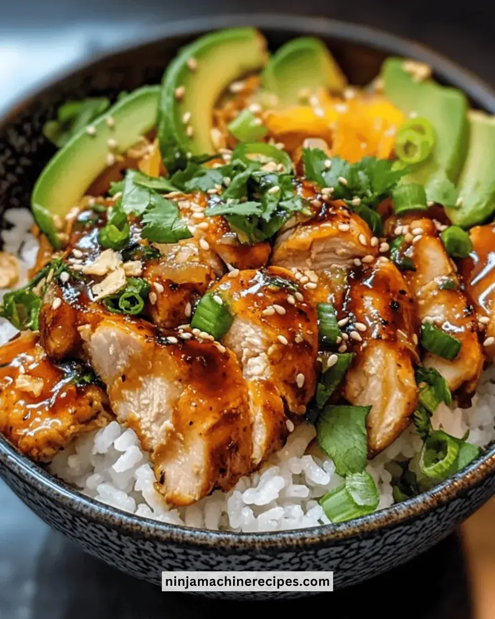 Easy Asian Ginger Chicken Rice Bowl