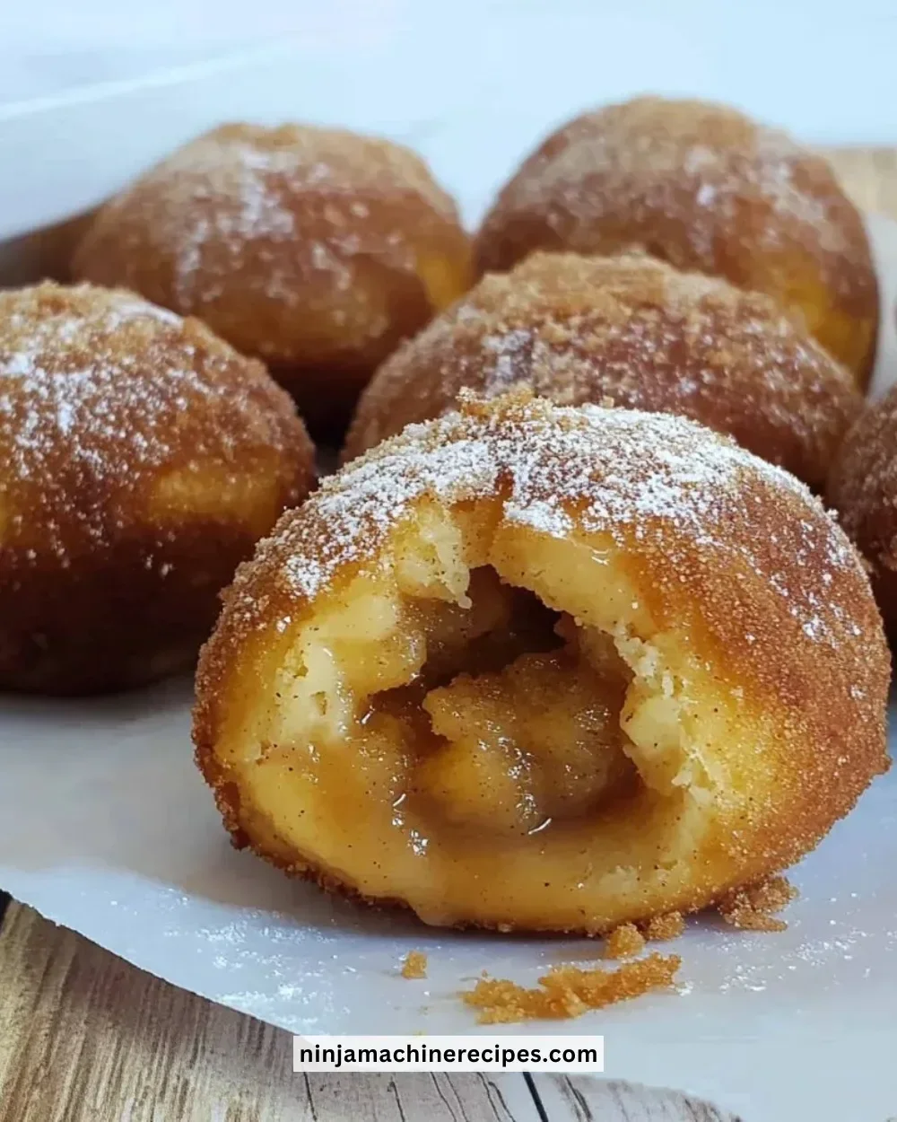 Apple pie bombs - miniature desserts with apple filling and flaky crust