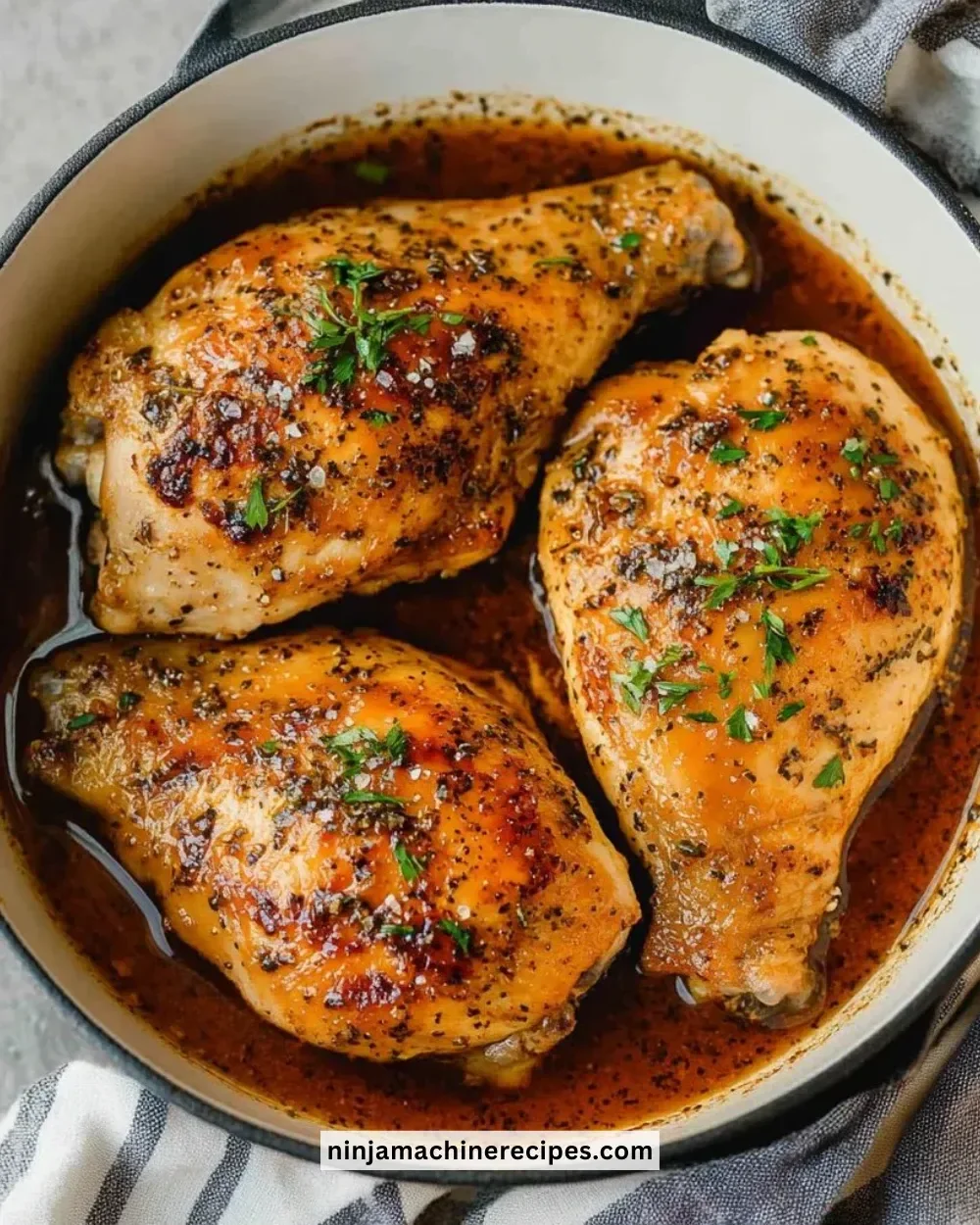 Delicious Brown Sugar Garlic Chicken served with vegetables on a plate