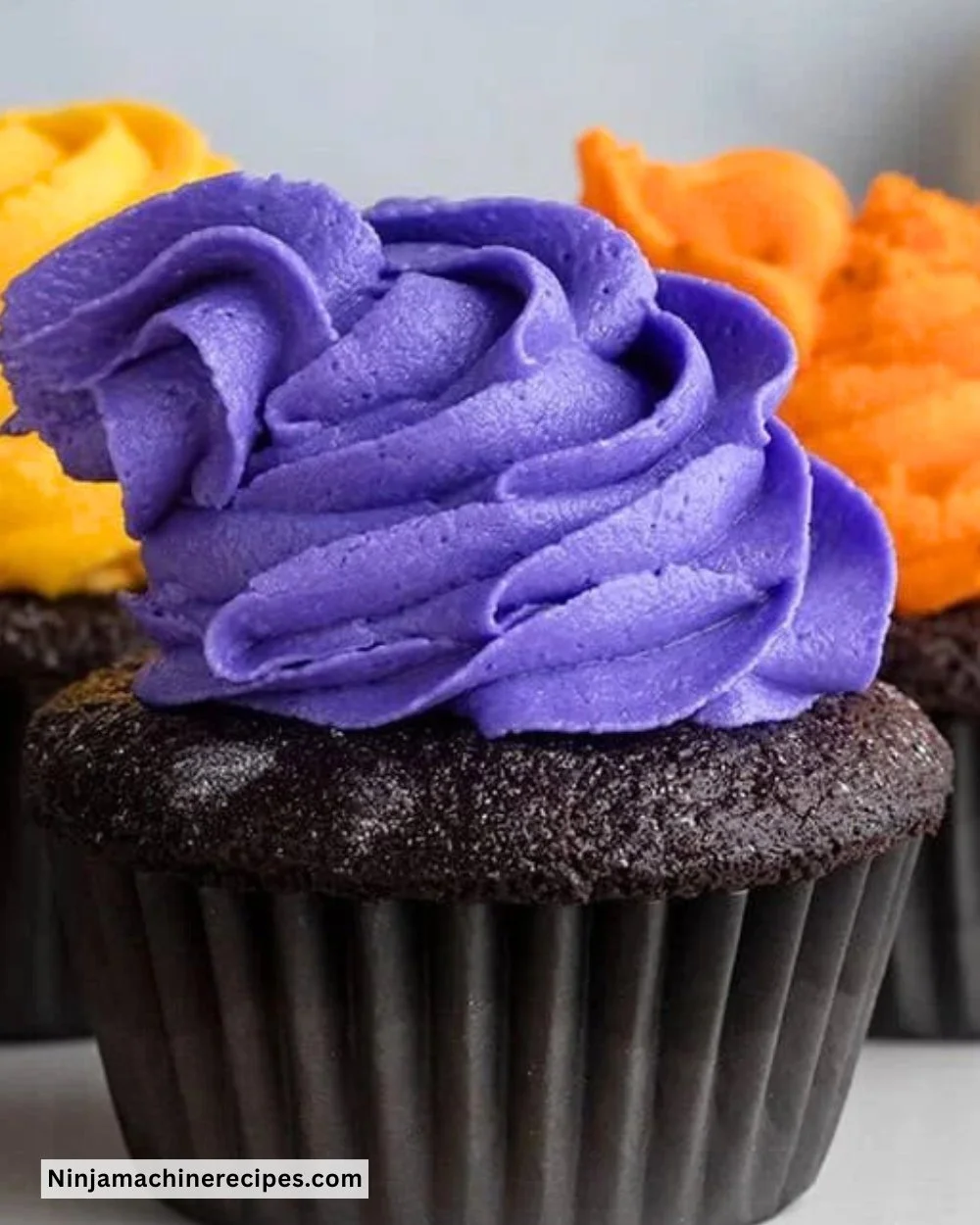 Colorful Hocus Pocus Halloween cupcakes decorated for spooky celebrations