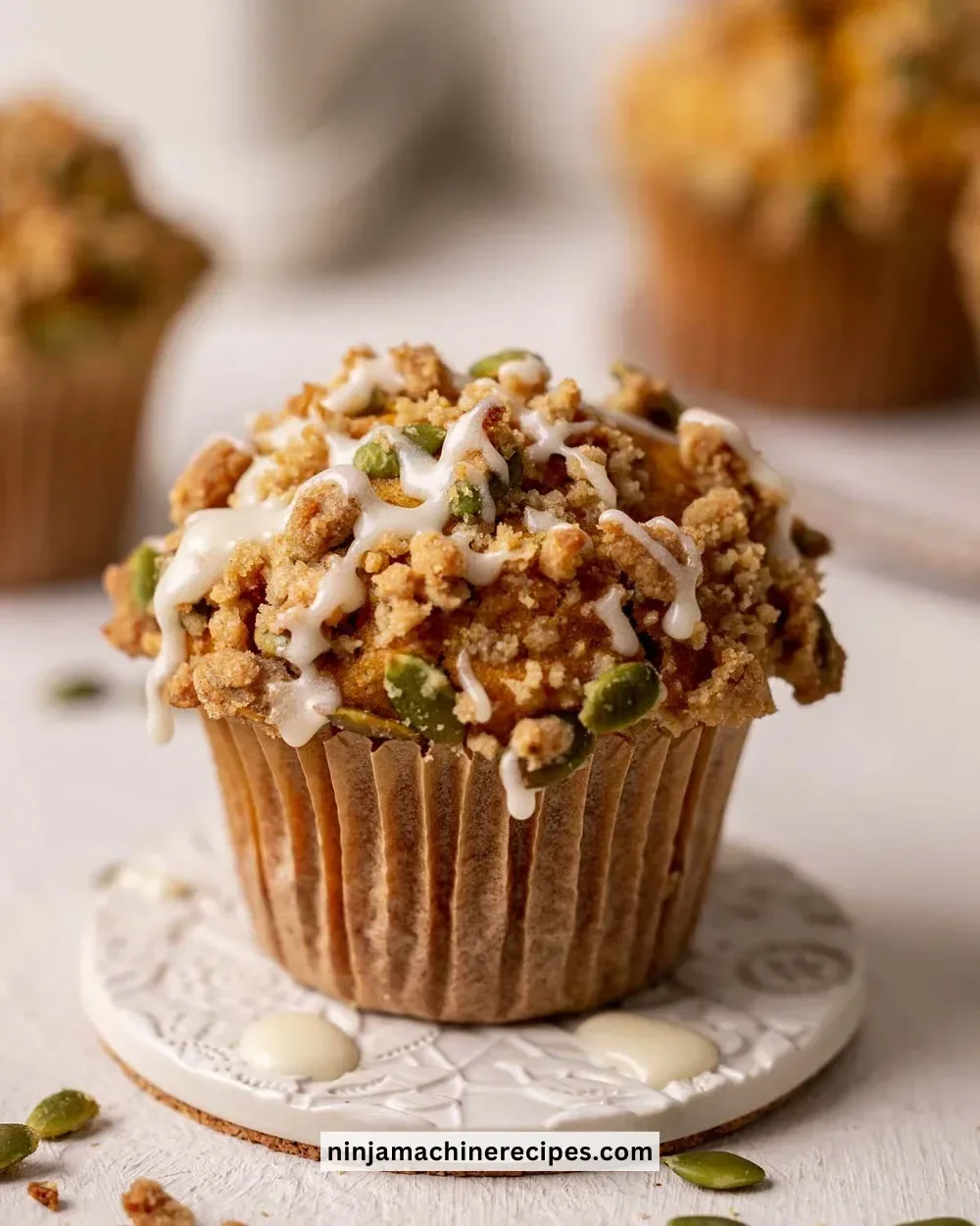 Homemade Pumpkin Spice Muffins with a warm, inviting appearance