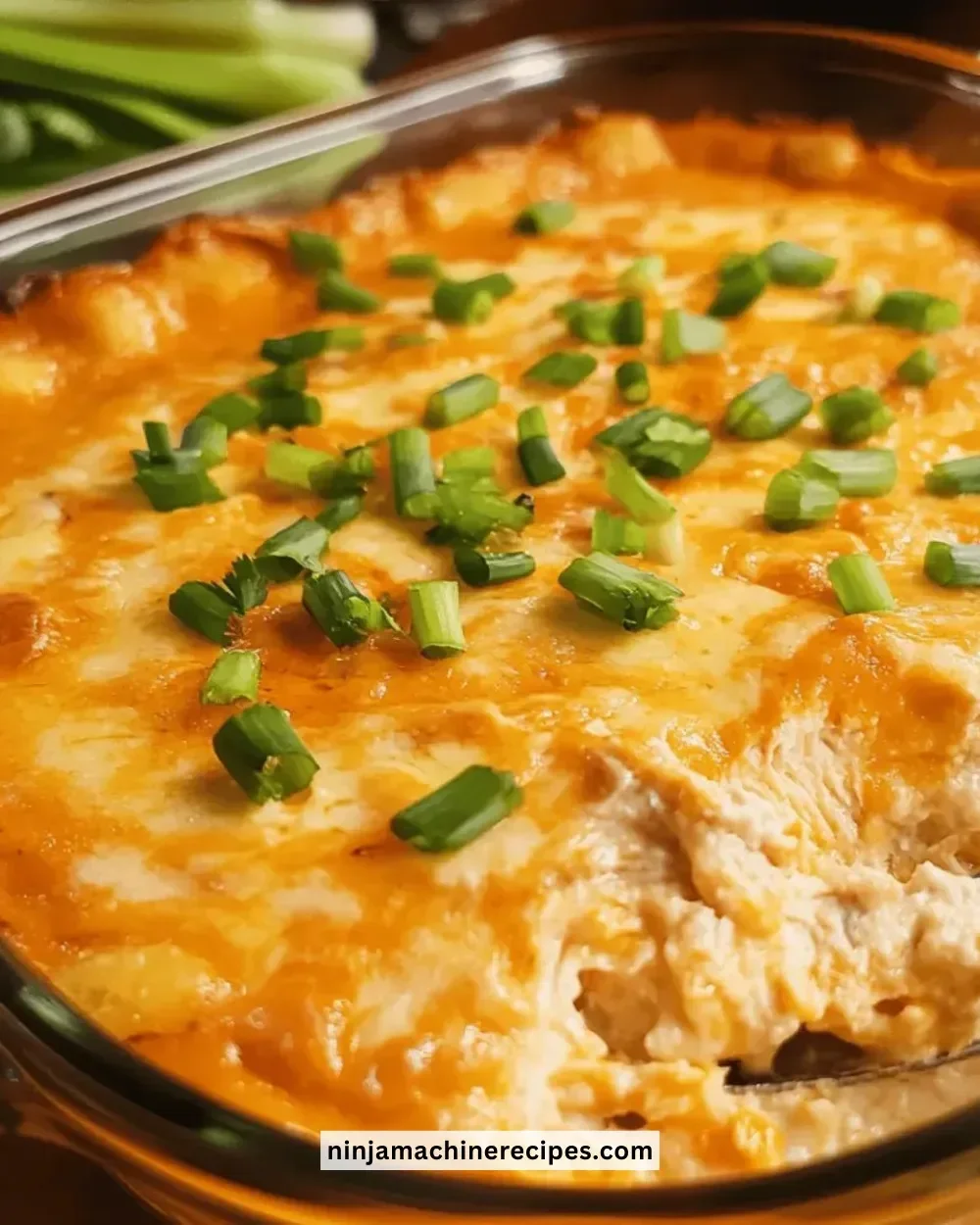 Delicious and creamy ultimate easy Buffalo Chicken Dip served in a bowl