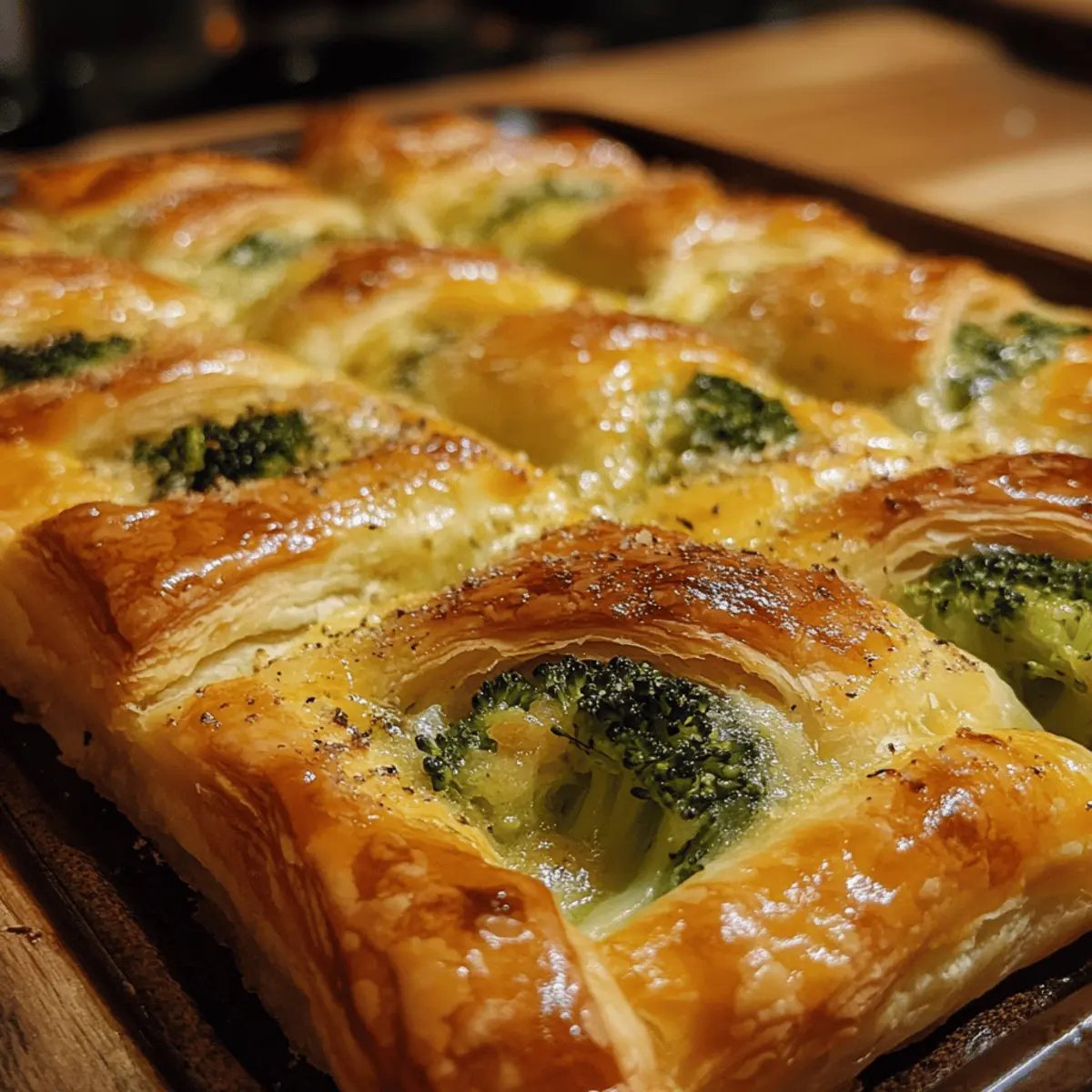 Irresistibly Cheesy Broccoli Puff Pastry