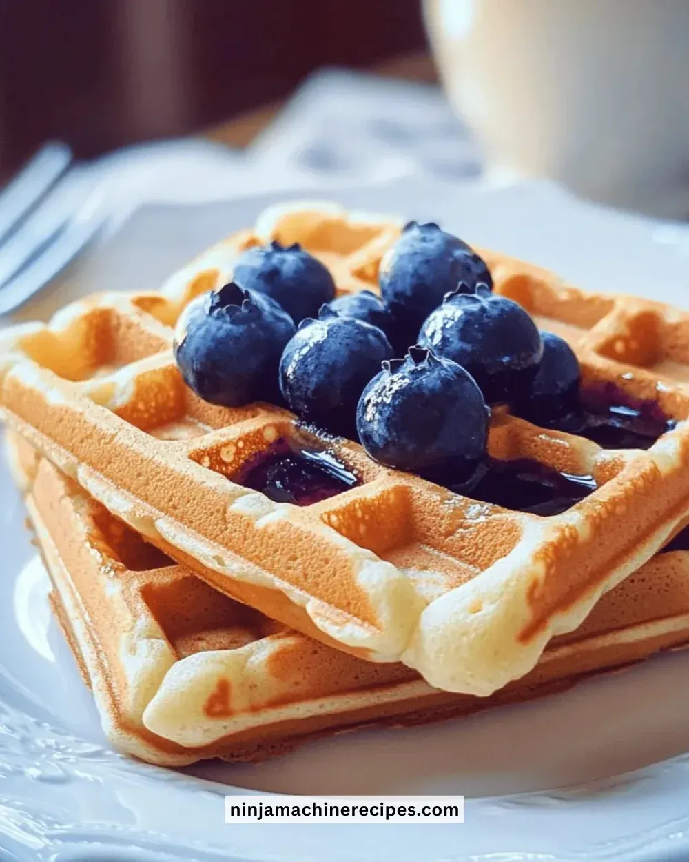 Best Whole Grain Blueberry Waffles