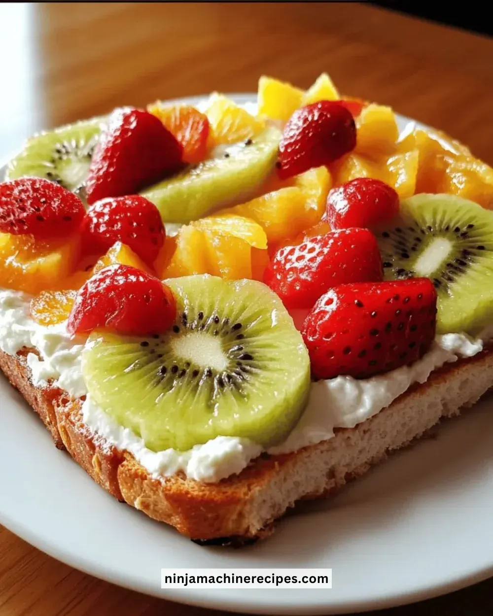 Easy Cottage Cheese Fruit Toast Loaded
