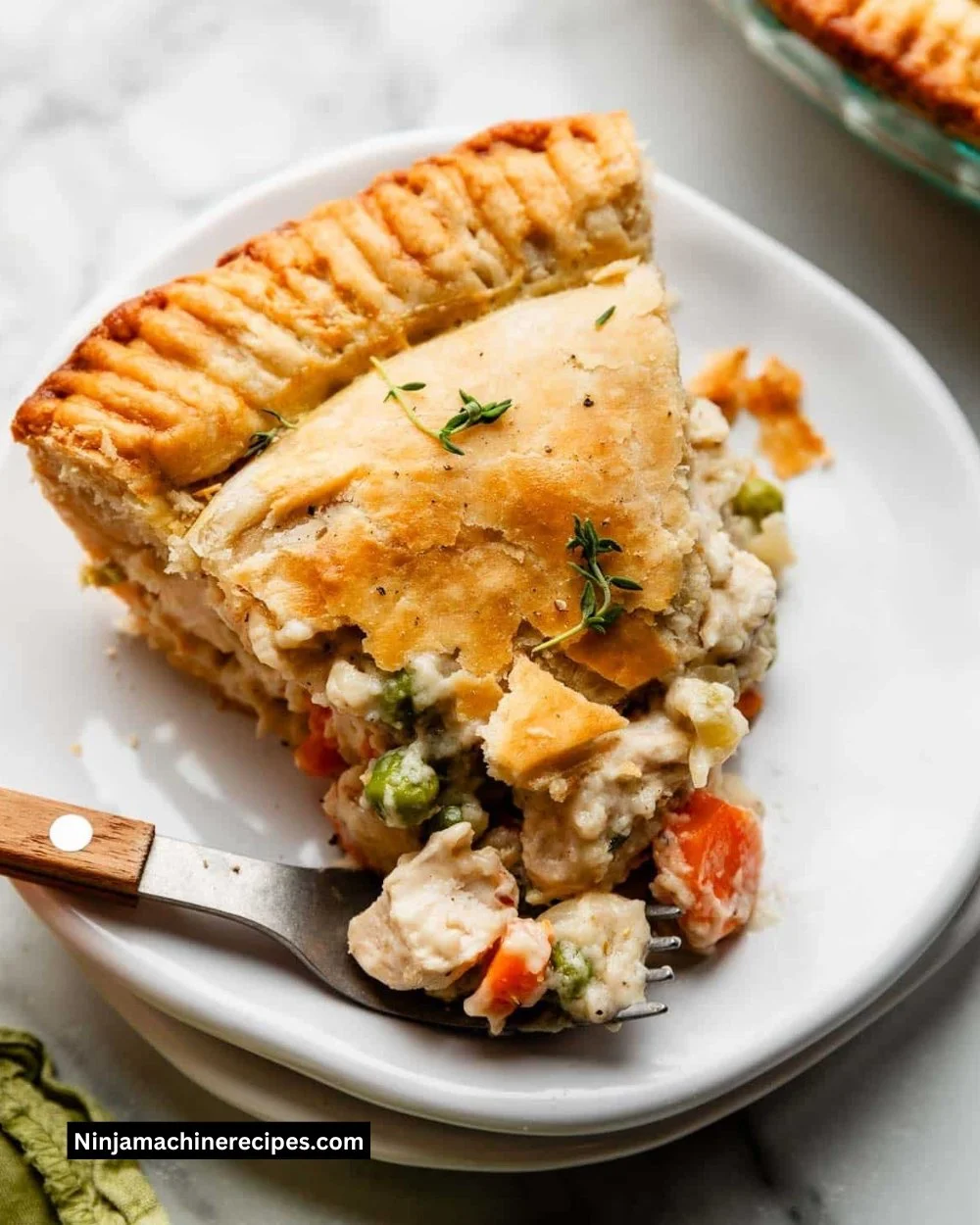 Delicious homemade Chicken Pot Pie with chicken, vegetables, and flaky crust
