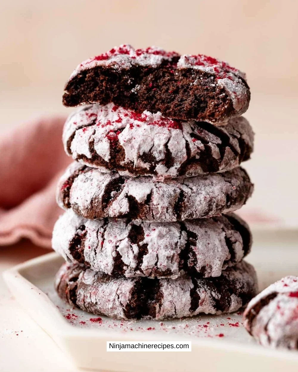 Chocolate Raspberry Crinkles