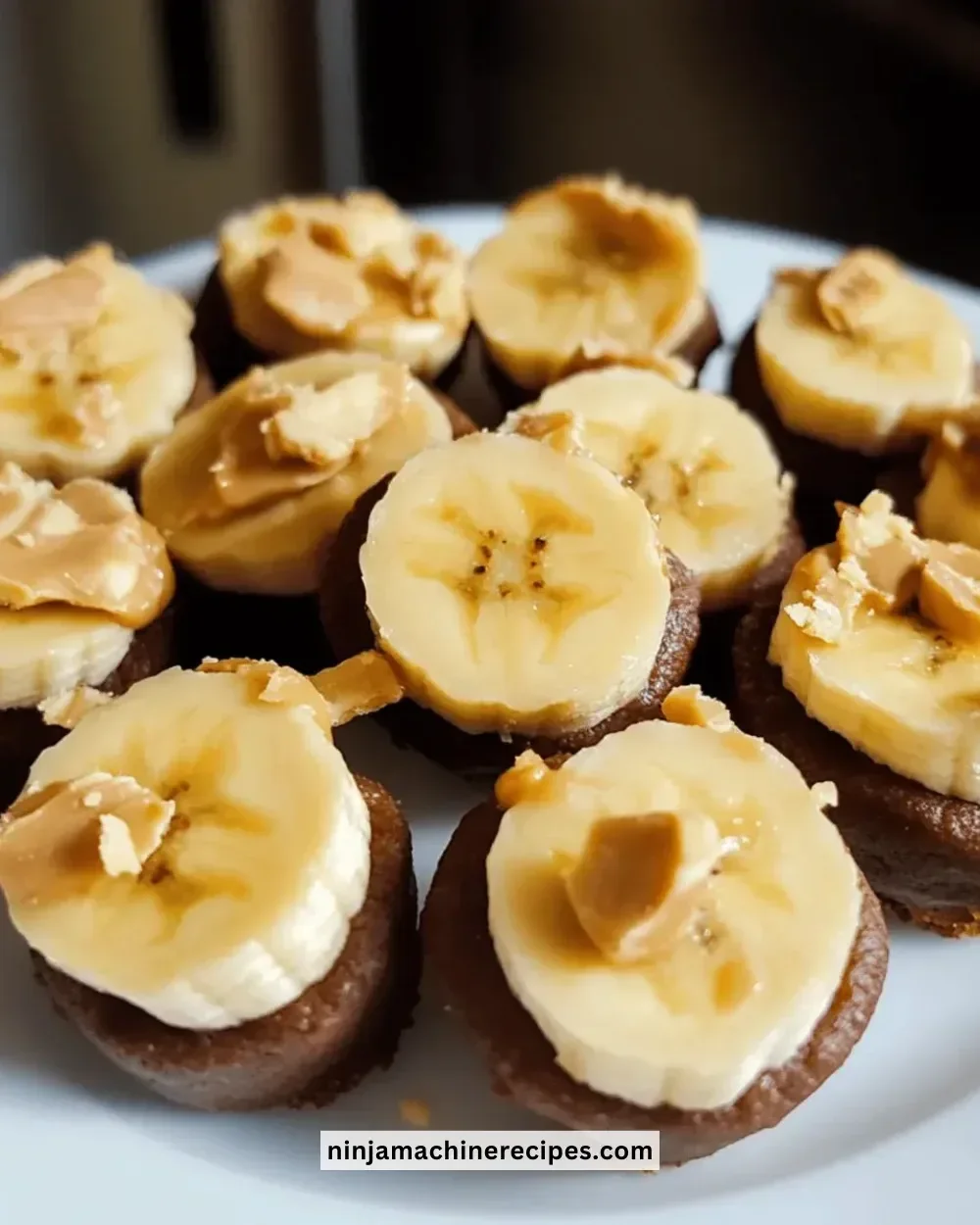 Easy banana peanut butter bites recipe for a healthy snack