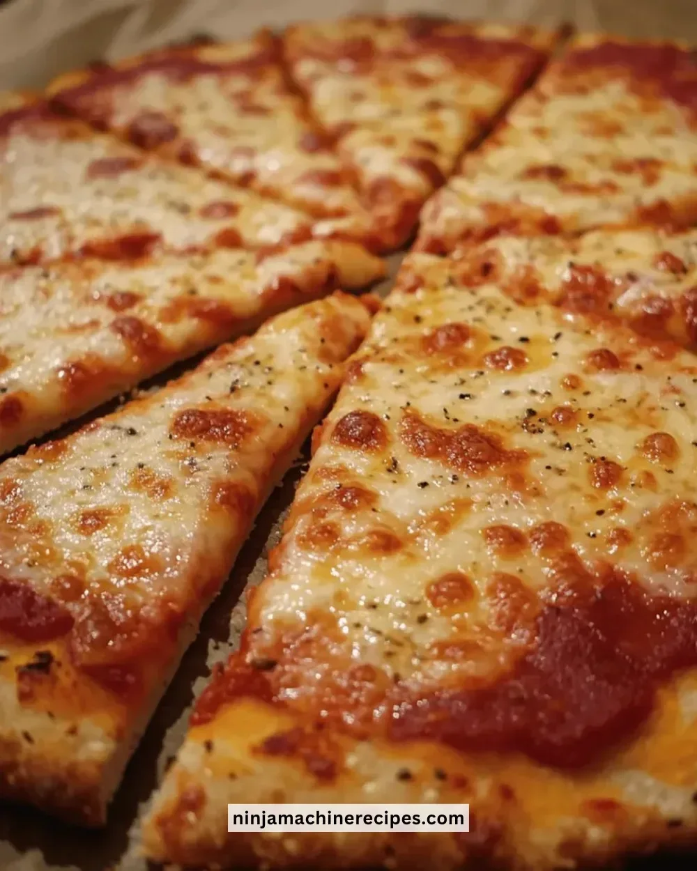 Easy gluten-free cauliflower crust pizza topped with fresh ingredients