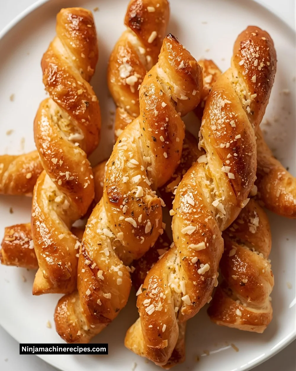 Garlic Parmesan Bread Twists