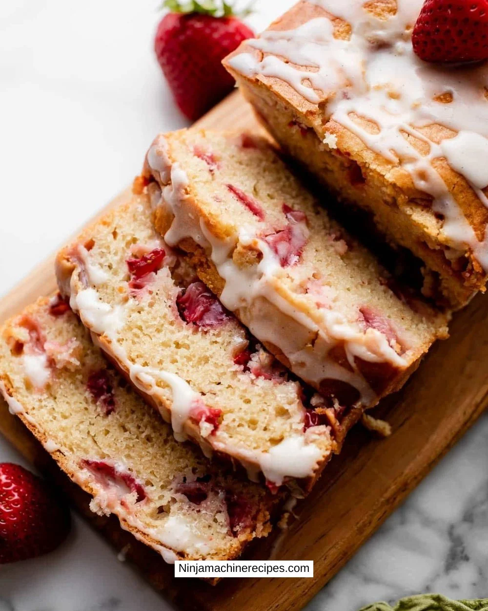 Glazed Strawberry Bread