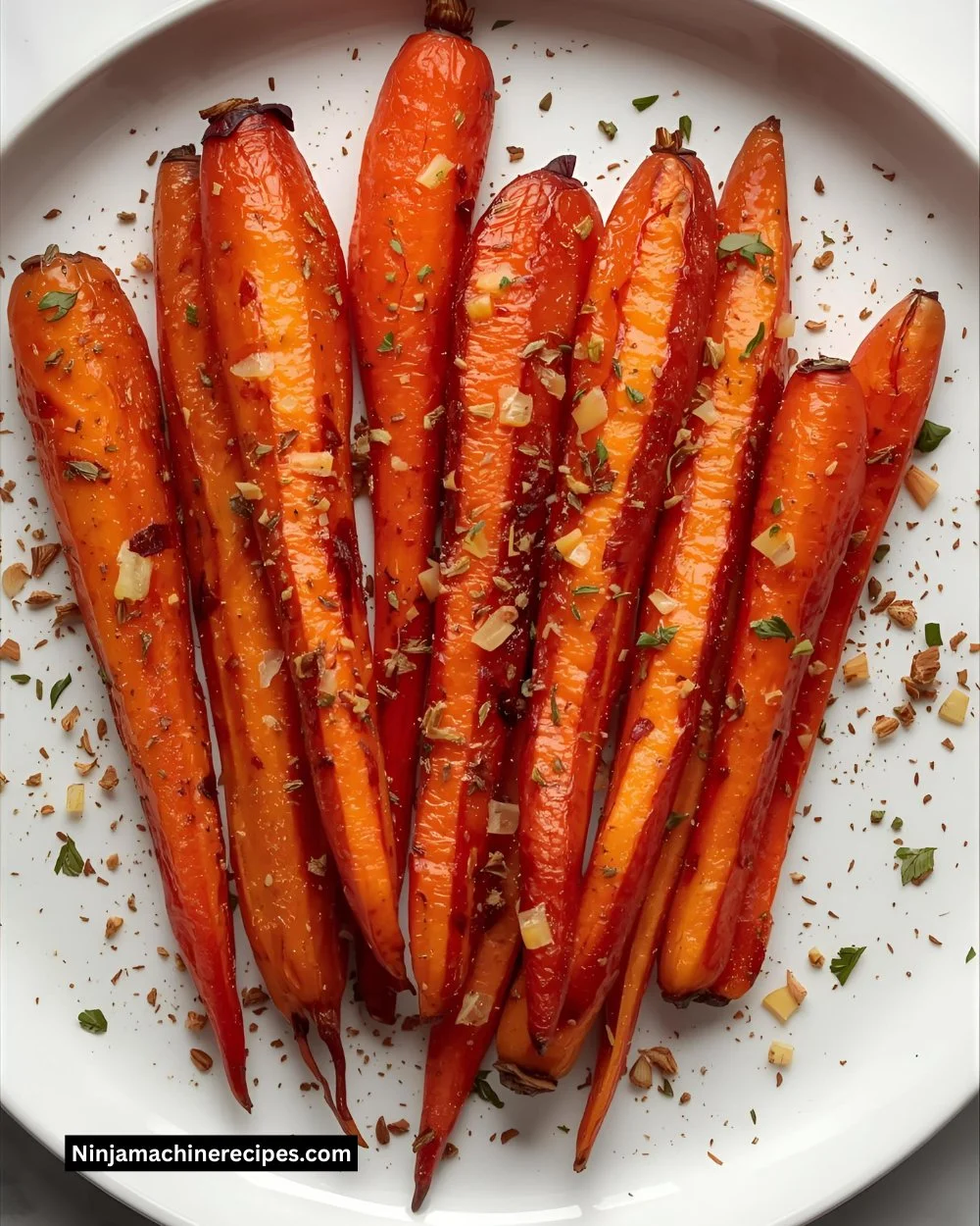 Honey Garlic Butter Roasted Carrots