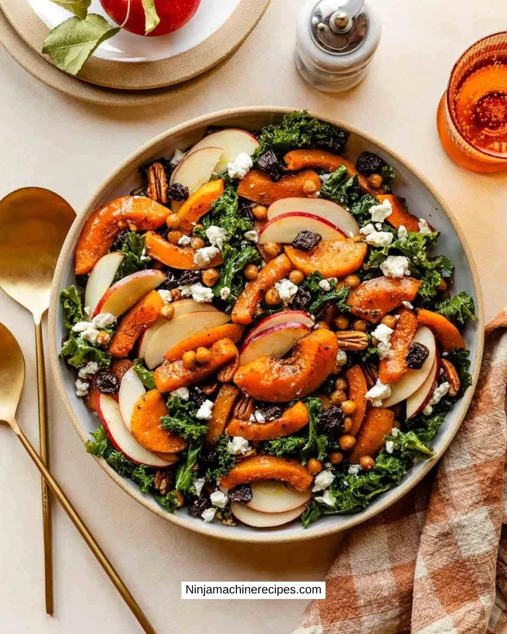 Maple-Roasted Squash & Kale Salad