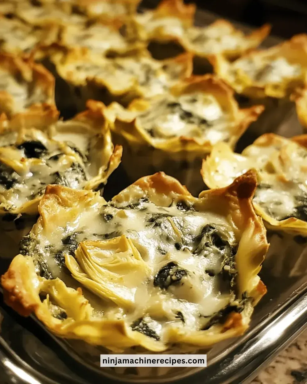 Easy Spinach Artichoke Dip Cups