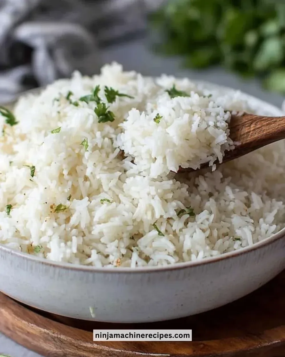 Delicious coconut rice dish served in a bowl with fresh ingredients