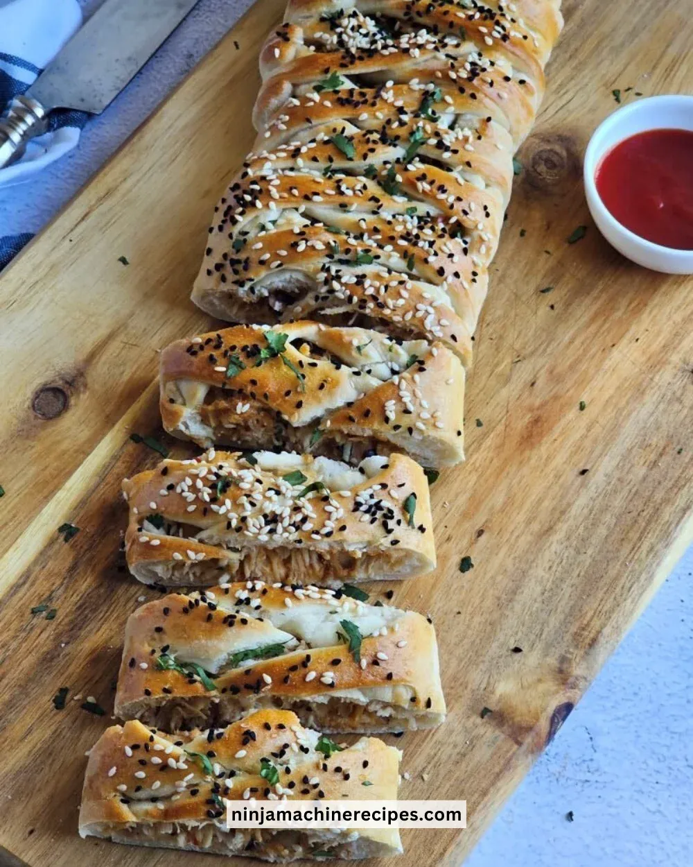 Easy Braided Chicken Bread Recipe