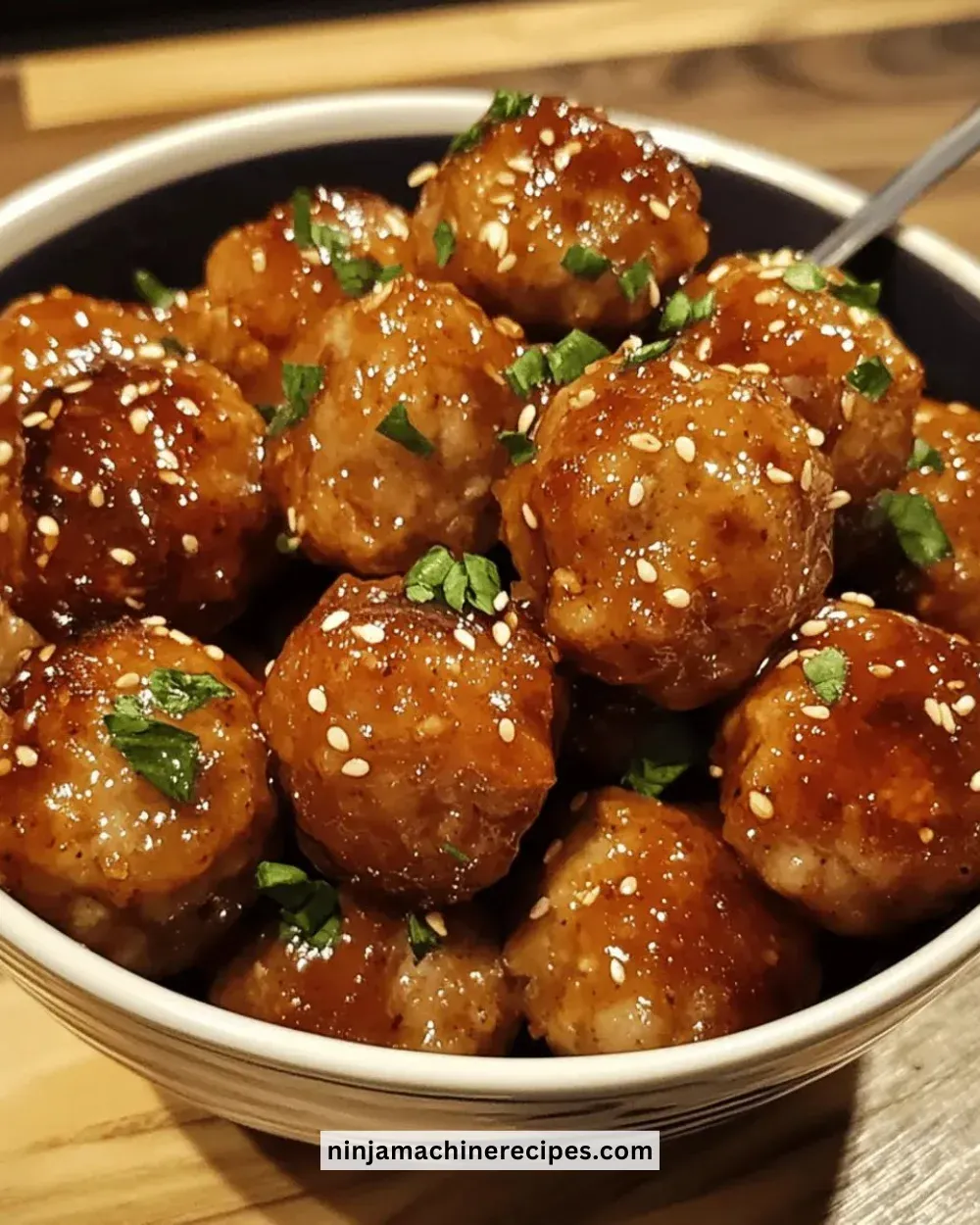 Easy Honey Garlic Chicken Meatballs