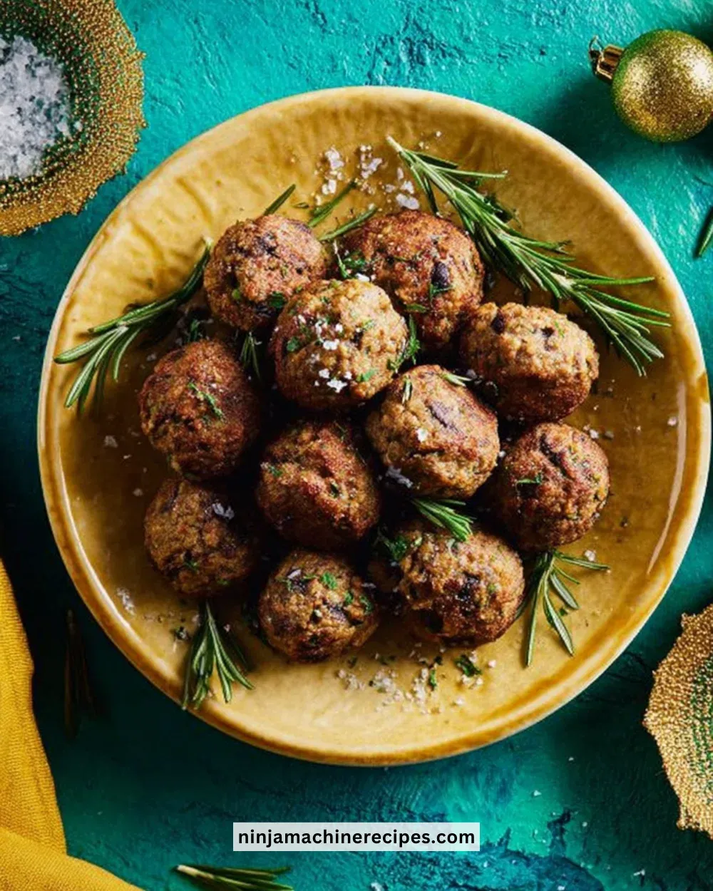 Air Fryer Mushroom and Chestnut Stuffing Balls