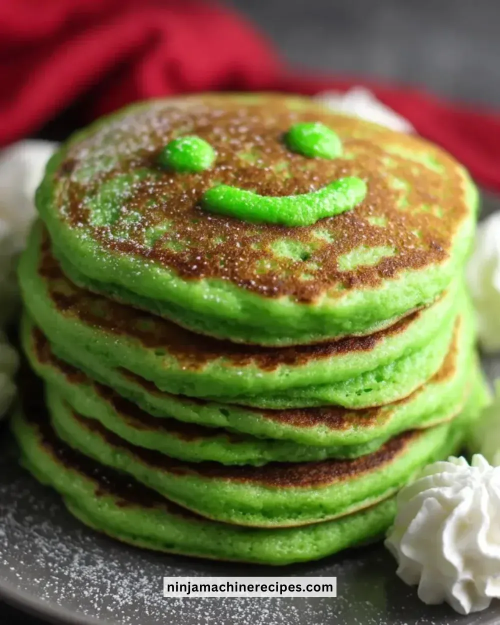 Grinch Pancakes Green Holiday