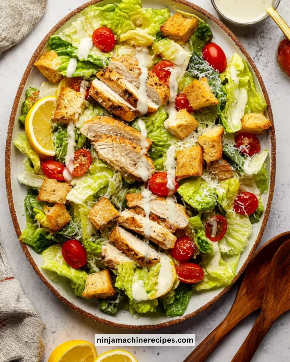 Sheet Pan Chicken Caesar Salad
