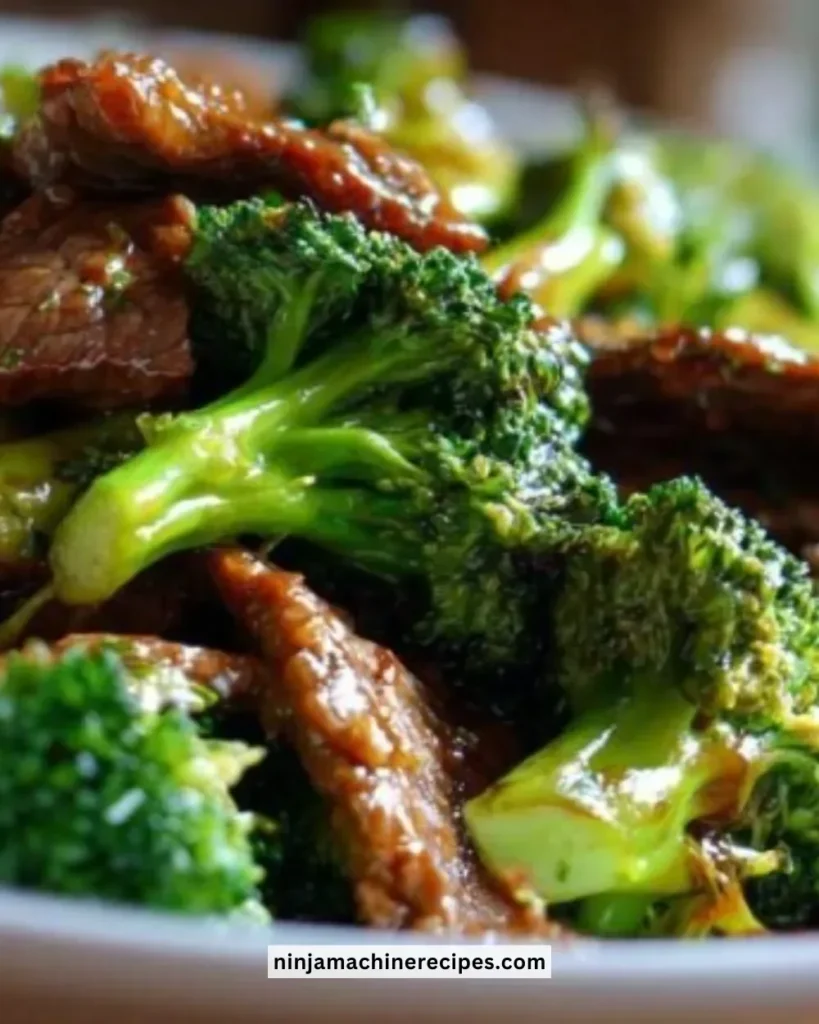 Delicious plate of Better-Than-Takeout Beef & Broccoli served with rice.