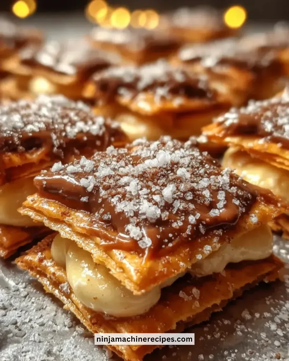 Delicious Churro Toffee bites made with Saltines, perfect for a sweet treat.