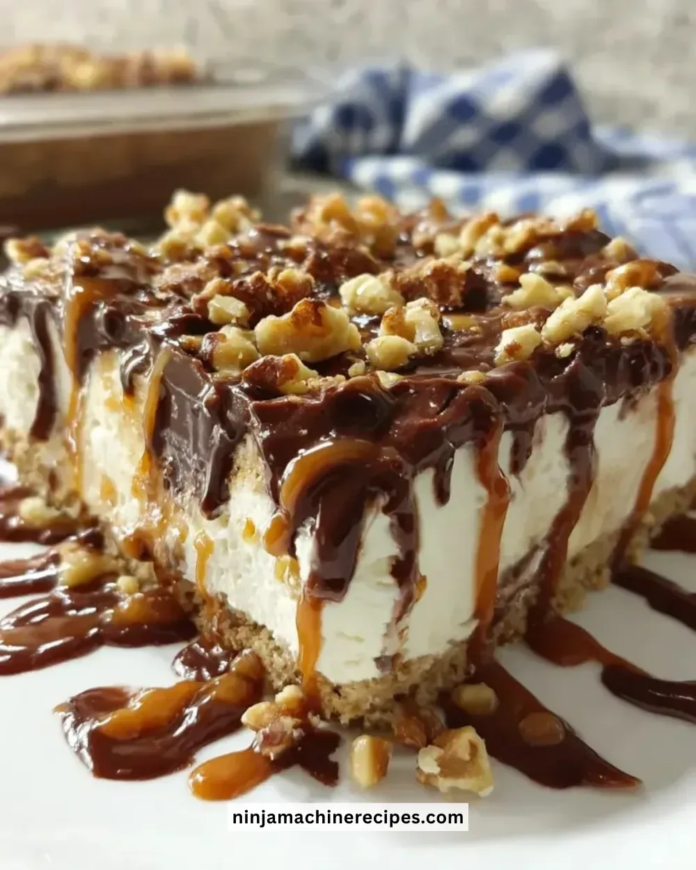 Delicious Drumstick Ice Cream Cake with chocolate and nut toppings