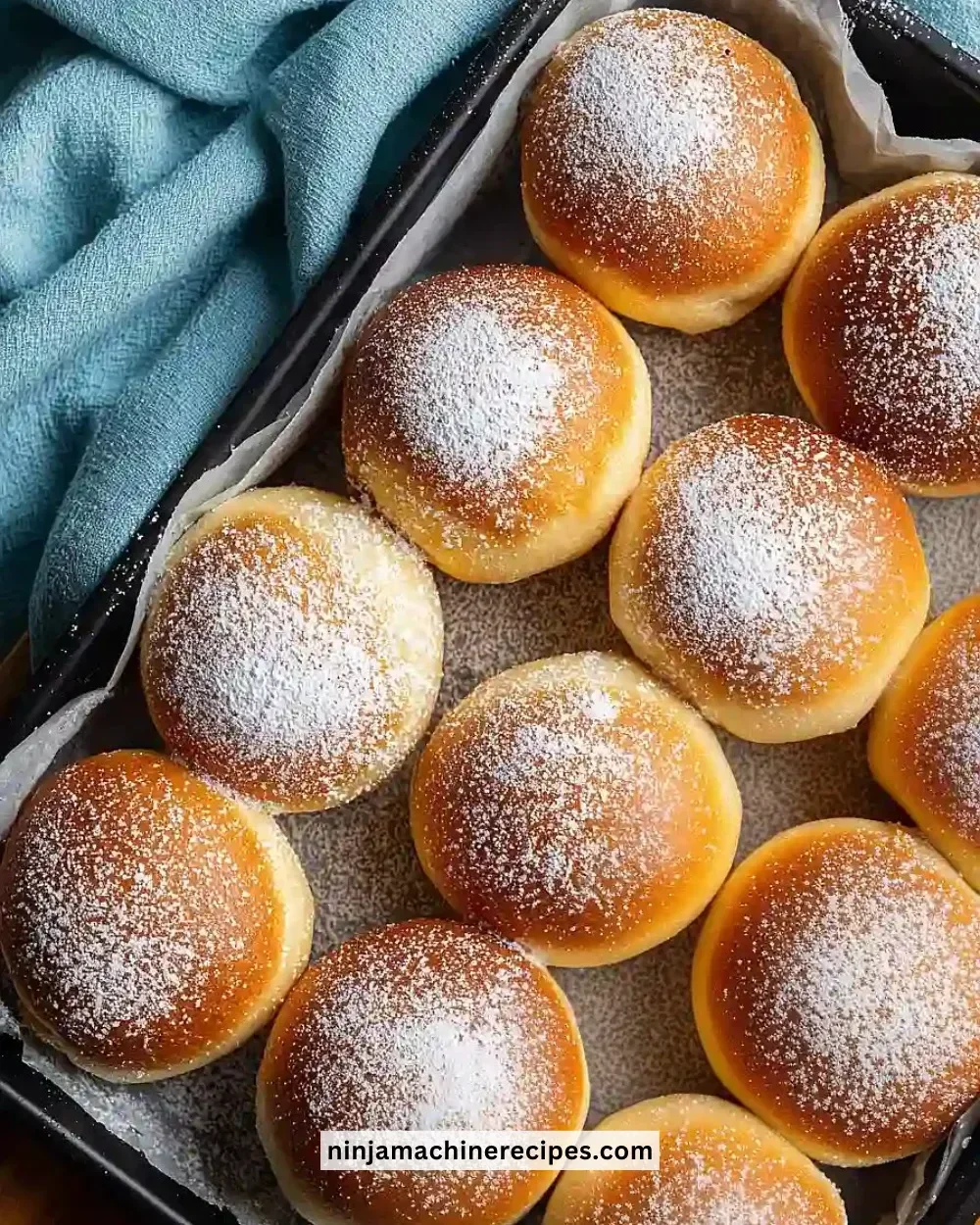 Delicious fluffy Nutella bombs filled with rich Nutella cream