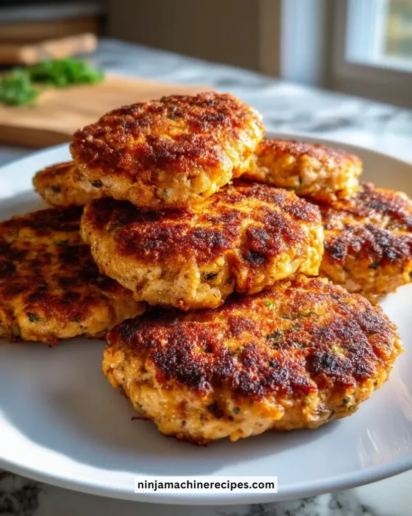 Juicy chicken patties grilled to perfection, served with fresh vegetables.