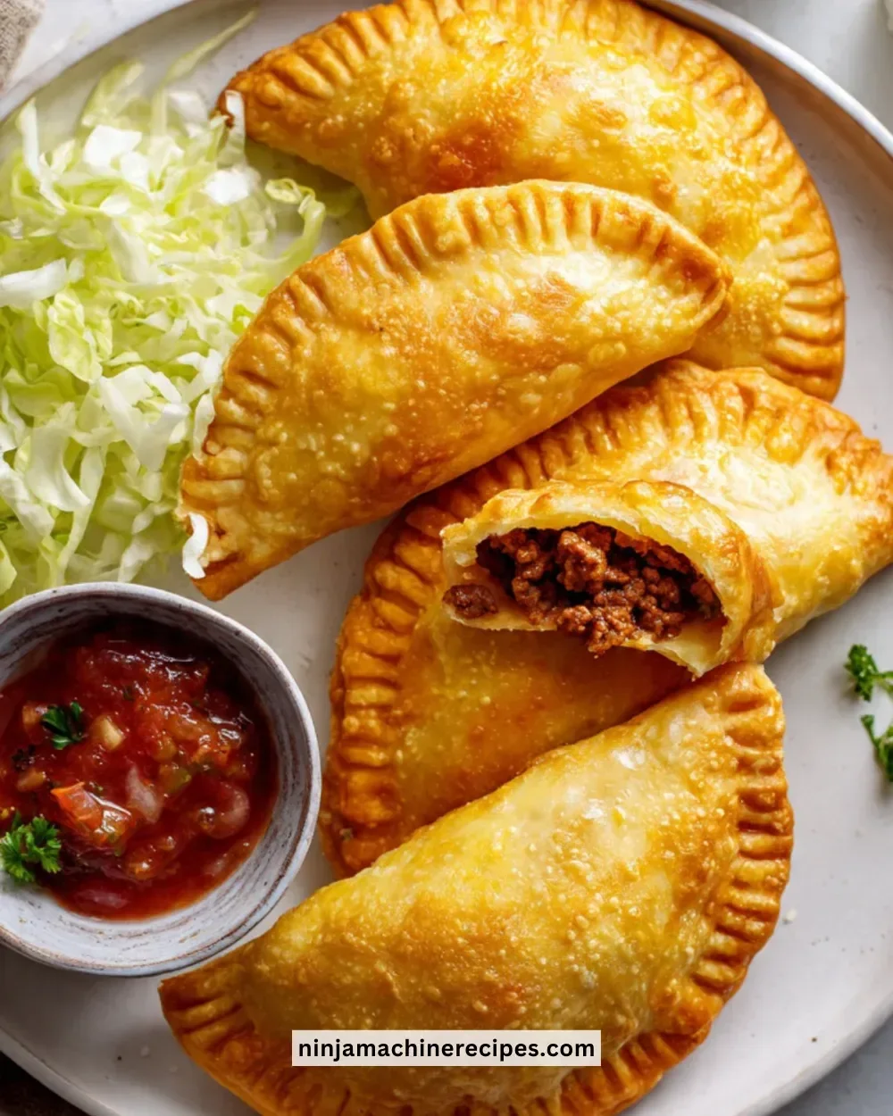 Cheesy beef taco pockets filled with flavorful beef and melted cheese