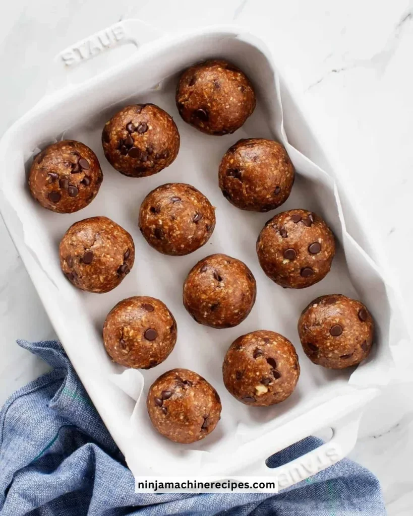 Healthy homemade energy balls with nuts and seeds for energy boost