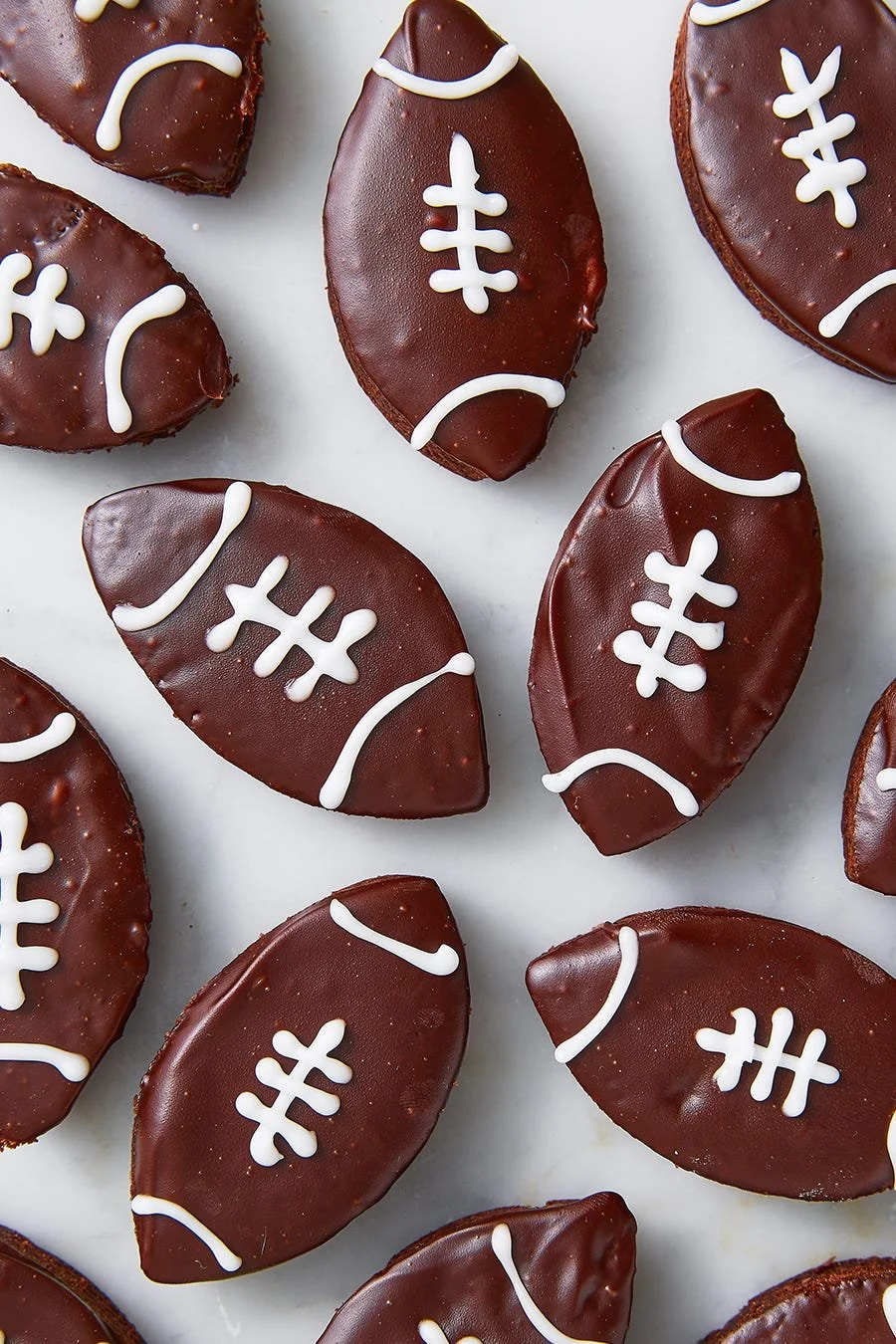 Delicious Football Brownies decorated for game day celebration