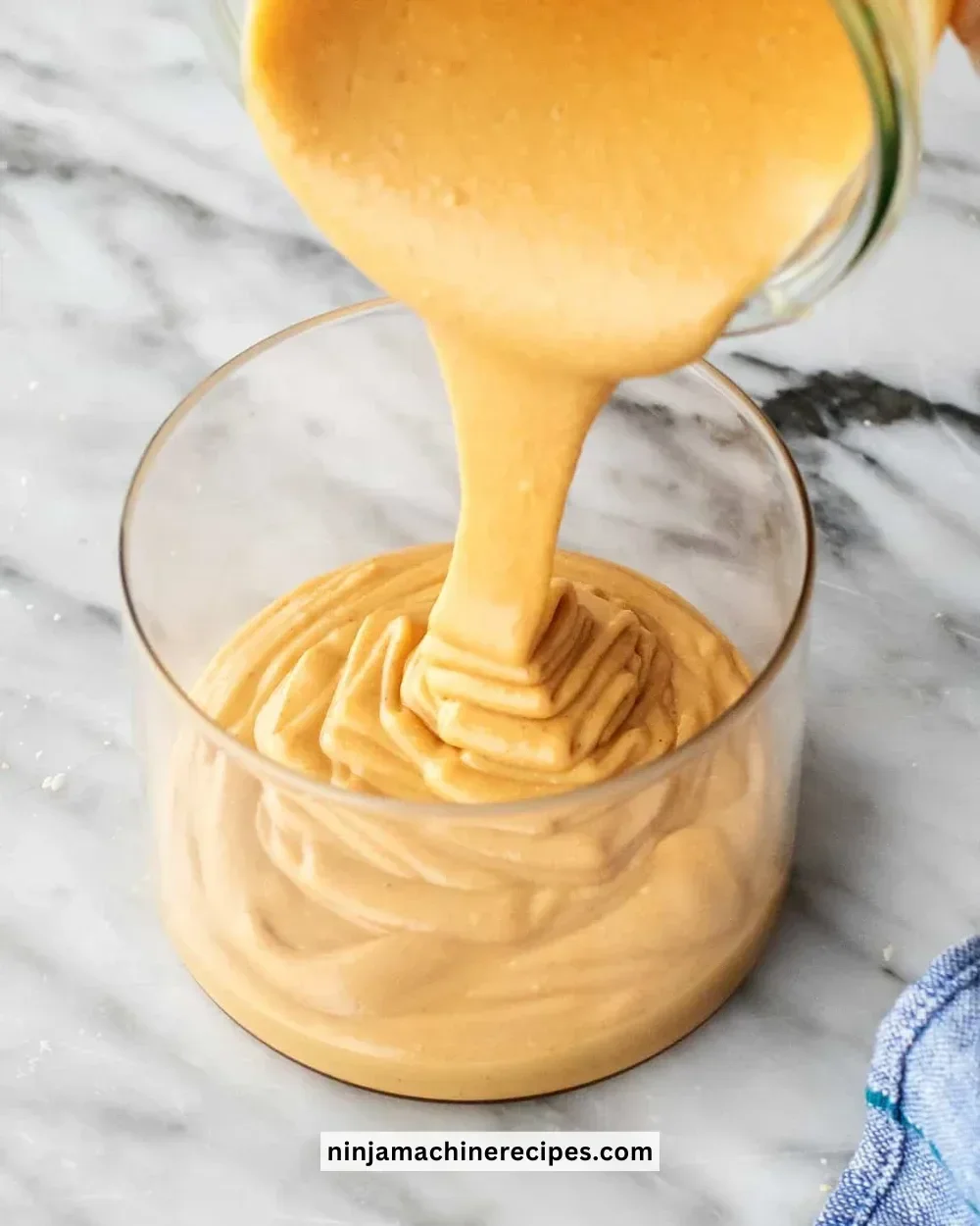A jar of homemade peanut butter with peanuts scattered around.