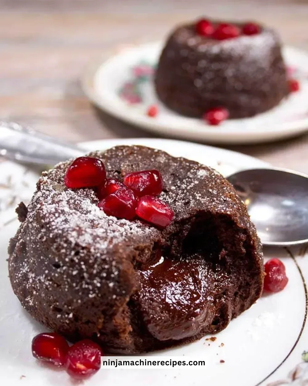 Delicious Keto Chocolate Lava Cake with melted chocolate center