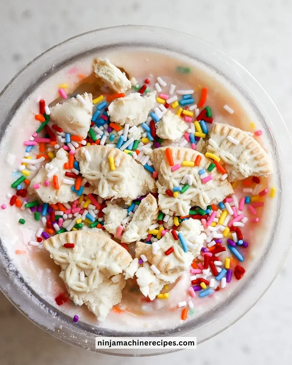 Delicious Ninja Creami Protein Ice Cream birthday cake recipe for a healthy treat.