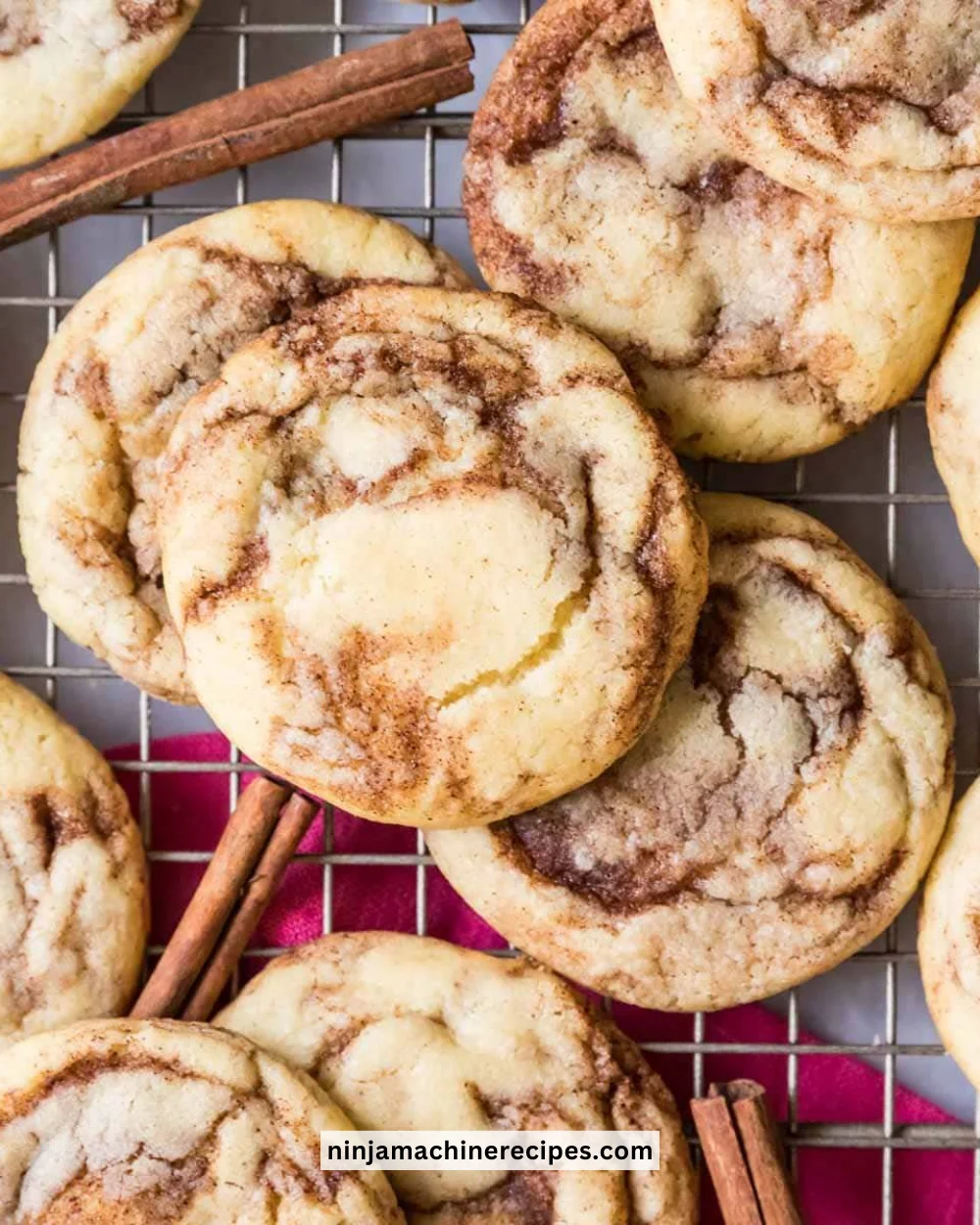 Delicious homemade cinnamon cookies on a plate