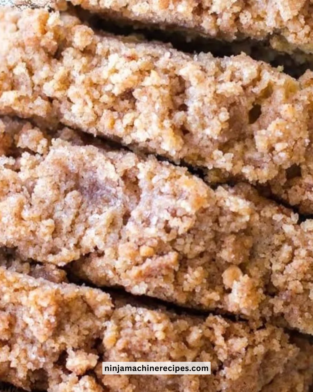 Delicious Coffee Cake Banana Bread topped with streusel crumble