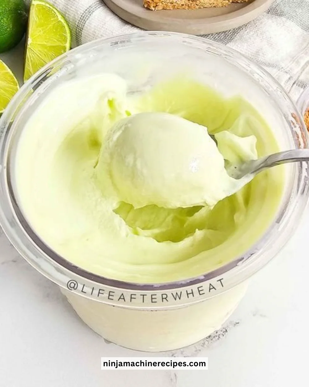 Delicious Ninja Creami protein ice cream served in a bowl with toppings