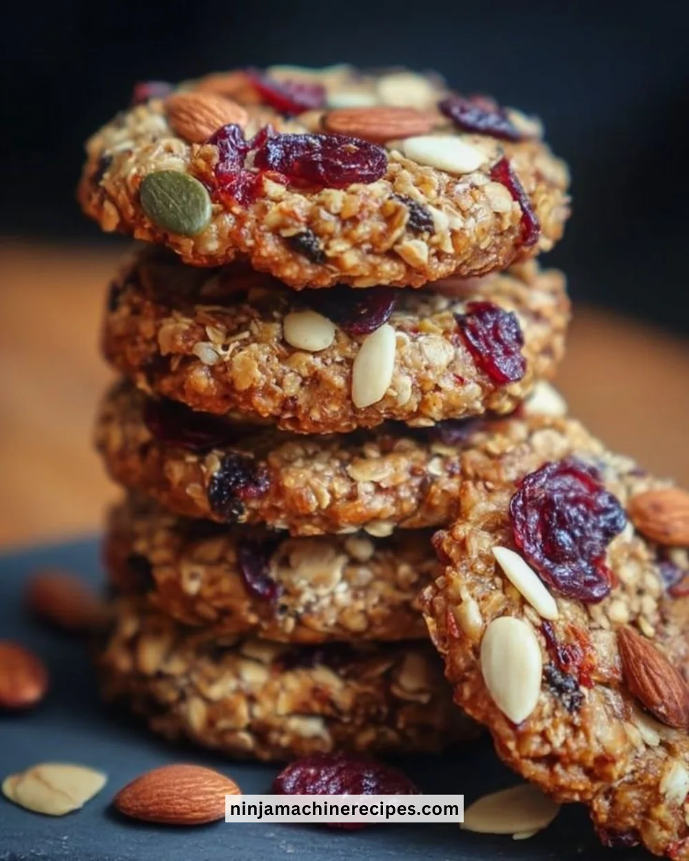 Nut and seed energy cookies packed with nutrients for a healthy snack.