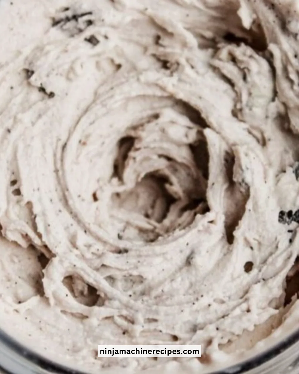Protein Cookies and Cream Ninja Creami Ice Cream served in a bowl