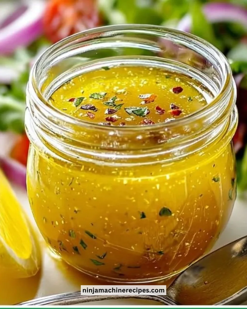 Simple lemon vinaigrette dressing for salads