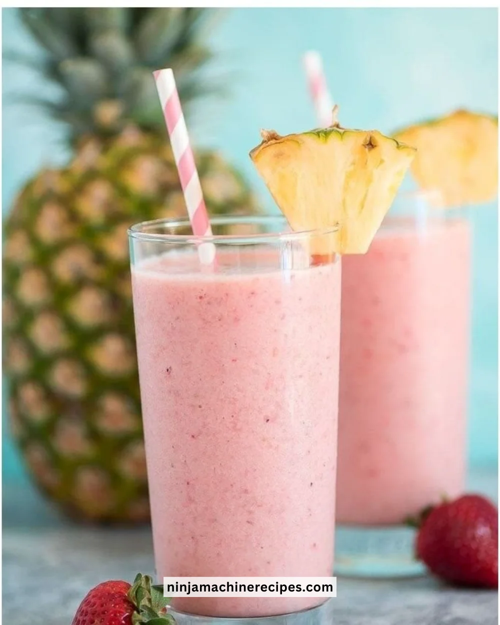 Aloha Tropical Smoothie featuring fresh fruits and vibrant colors.