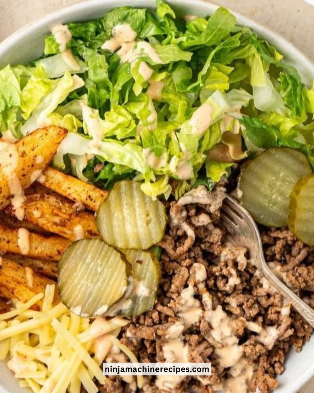 Delicious Burger Bowls with fresh ingredients and vibrant toppings.