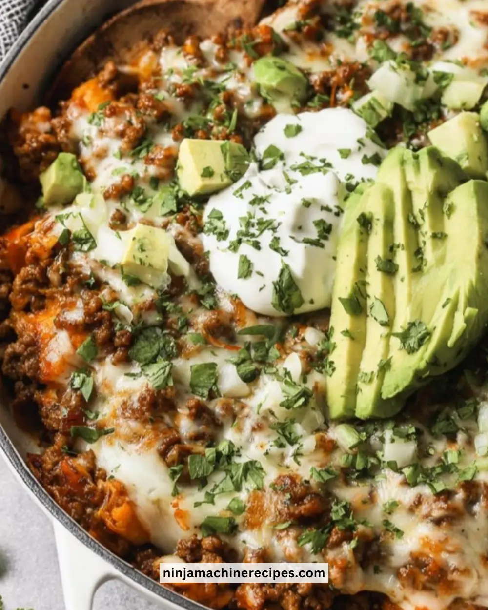Ground Beef Enchilada Skillet